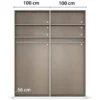 rauch Kleiderschrank »Scale«, 4-türig, Basic-Ausstattung, fango