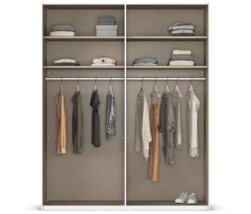rauch Kleiderschrank »Scale«, 4-türig, Basic-Ausstattung, fango