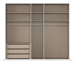 rauch Kleiderschrank »Scale«, 5-türig, Premium-Ausstattung, fango
