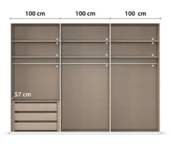 rauch Kleiderschrank »Scale«, 6-türig, Premium-Ausstattung, weiß
