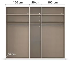 rauch Kleiderschrank »Scale«, 5-türig, Basic-Ausstattung, fango