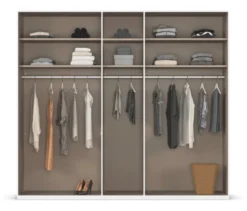 rauch Kleiderschrank »Scale«, 5-türig, Basic-Ausstattung, beige-champagnerfarben