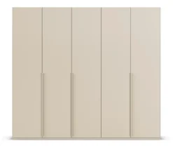 rauch Kleiderschrank »Scale«, 5-türig, Basic-Ausstattung, beige-champagnerfarben