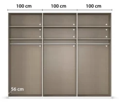 rauch Kleiderschrank »Scale«, 6-türig, Basic-Ausstattung, fango