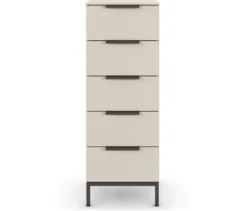 rauch Kommode »Flipp« mit Fußgestell, 5 Schubladen, 40 cm, beige-champagnerfarben