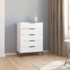 rauch Kommode »Flipp« mit Fußgestell, 5 Schubladen, 80 cm, weiß