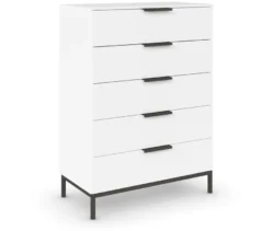 rauch Kommode »Flipp« mit Fußgestell, 5 Schubladen, 80 cm, weiß