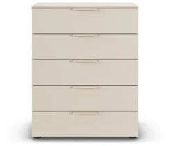 rauch Kommode »Flipp«, 5 Schubladen mit Soft-Close, beige/champagner