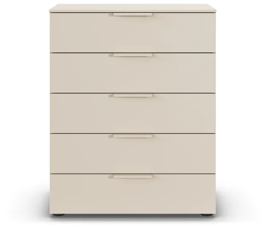 rauch Kommode »Flipp«, 5 Schubladen mit Soft-Close, beige/champagner