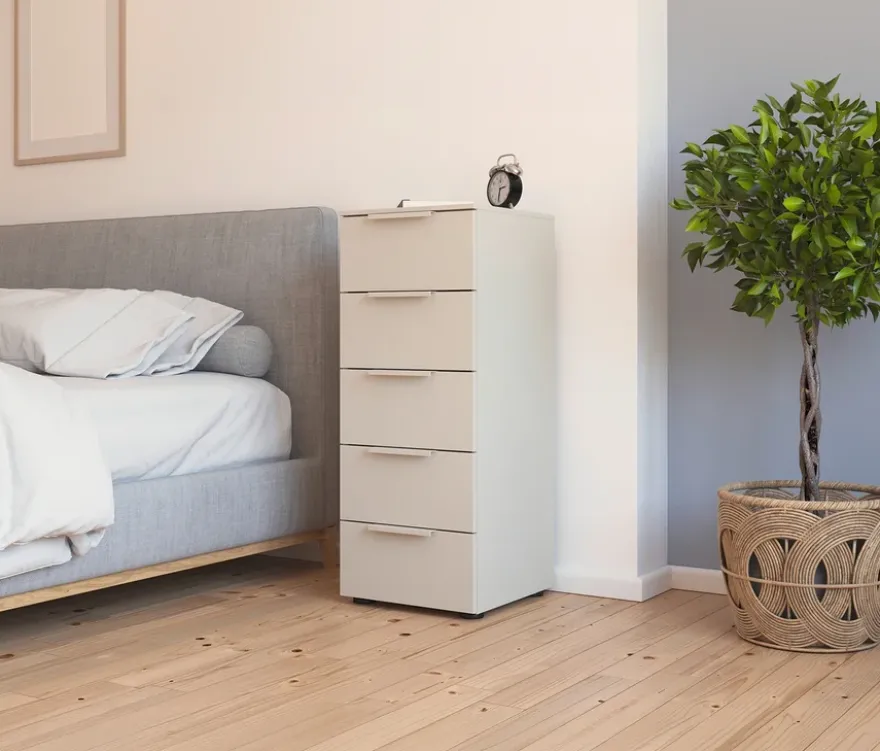 rauch Kommode »Flipp«, 5 Schubladen, beige-champagnerfarben