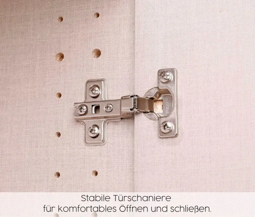 rauch Schlafzimmer-Set »Skandi« mit Bett, Nachttisch, Kleiderschrank und Kommode, weiß