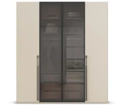 rauch Schrank »Skat Shine«, 4-türig mit Glasrahmentüren, beige/champagner