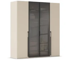 rauch Schrank »Skat Shine«, 4-türig mit Glasrahmentüren, beige/champagner