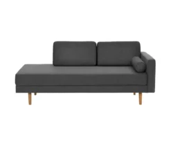 Récamiere »Ivo« mit verstellbarer Armlehne, anthrazit, rechts