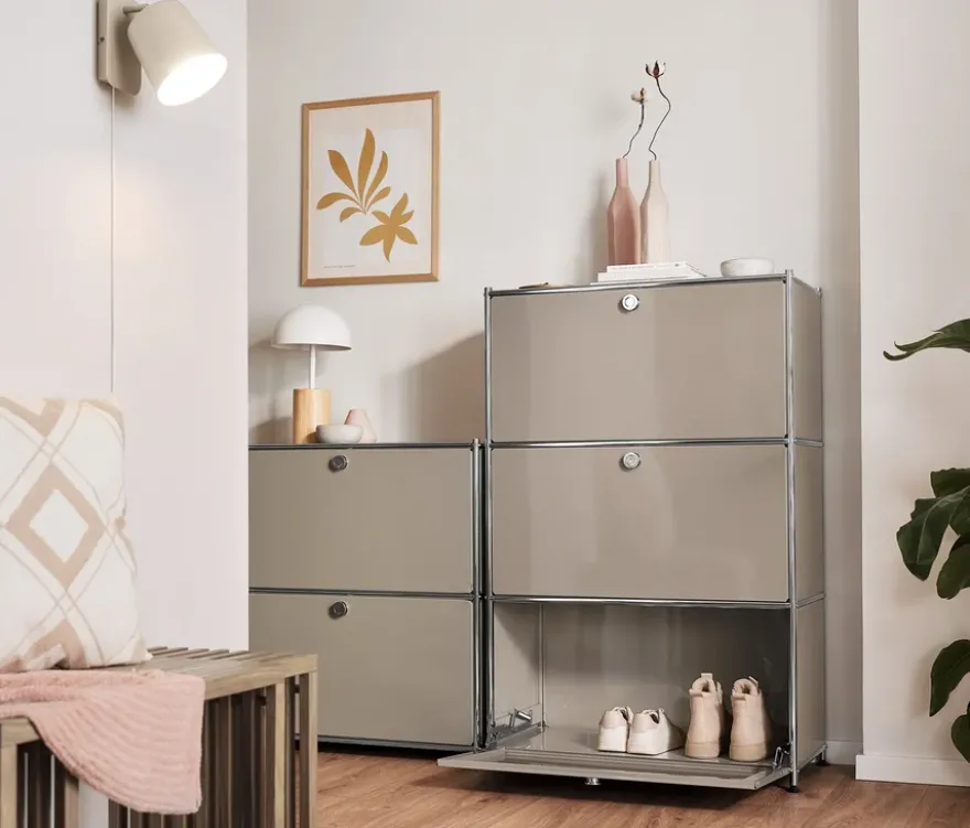 Regal Metall »CN3« mit 3 Klappenfächern