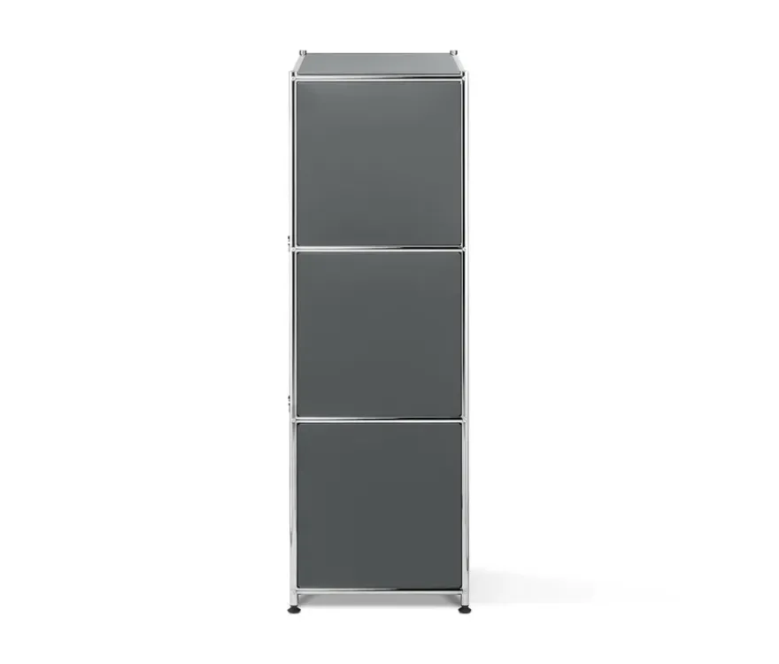 Regal Metall »CN3« mit 2 Klappenfächern, grau
