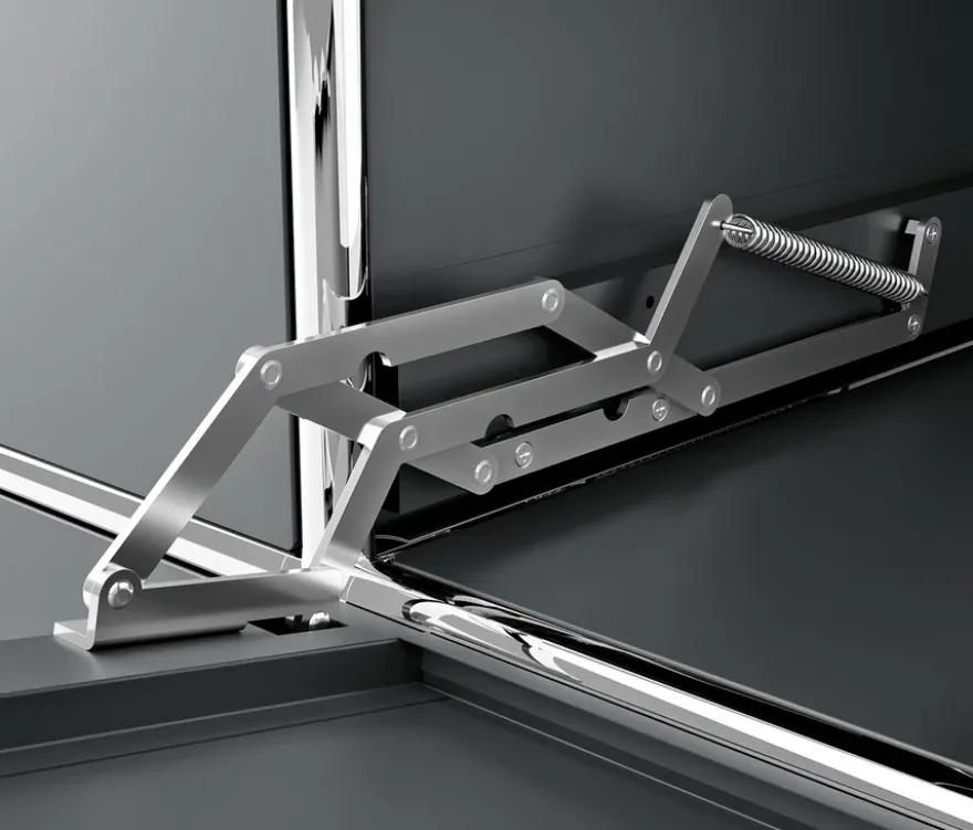 Regal Metall »CN3« mit 4 Klappenfächern, grau