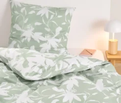 Renforcé-Bettwäsche, floral, Normalgröße