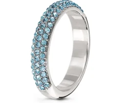 Ring Pavé, blau
