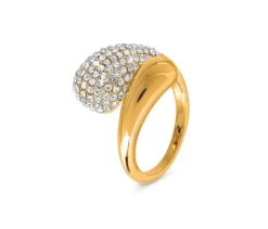 Ring »Tropfen« mit Kristallen