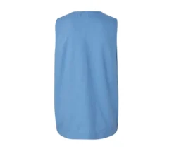 Ärmellose Leinenbluse, hellblau