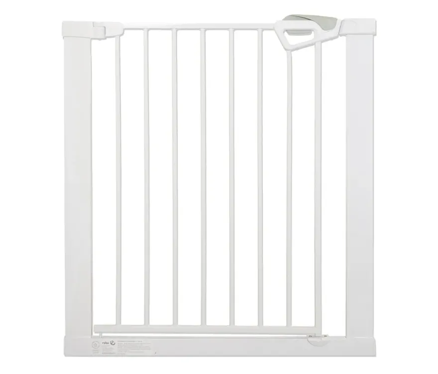 roba easySafe+ Tür-und-Treppen-Schutzgitter mit 14-cm-Erweiterung, weiß