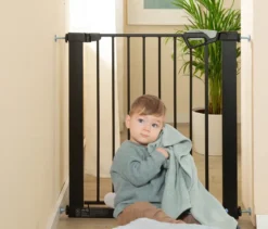 roba easySafe+ Tür-und-Treppen-Schutzgitter, schwarz