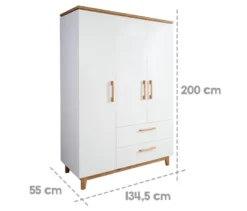 roba »Finn« 3-türiger Kleiderschrank