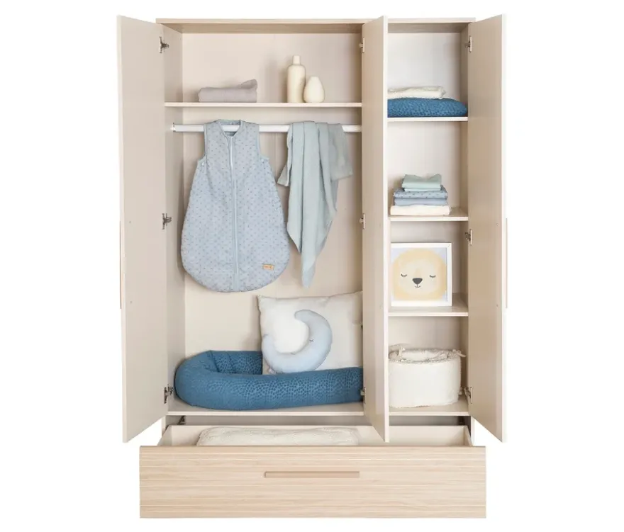 roba Kinder-Kleiderschrank »Sidney«, 3-türig, cashmere