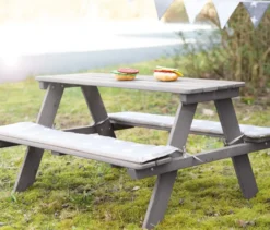 roba Kinder-Outdoor-Sitzgruppe »Picknick for 4«, grau