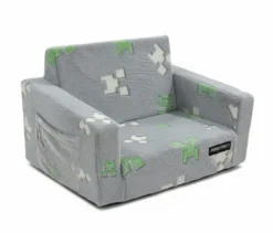 Roba Kindersessel »Minecraft« mit Schlaffunktion, Glow-in-the-Dark