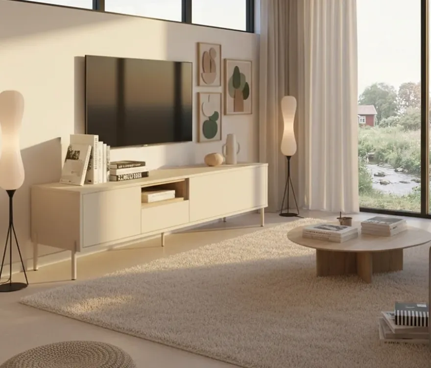 Roba Lowboard "Hygge", cashmere-weiß