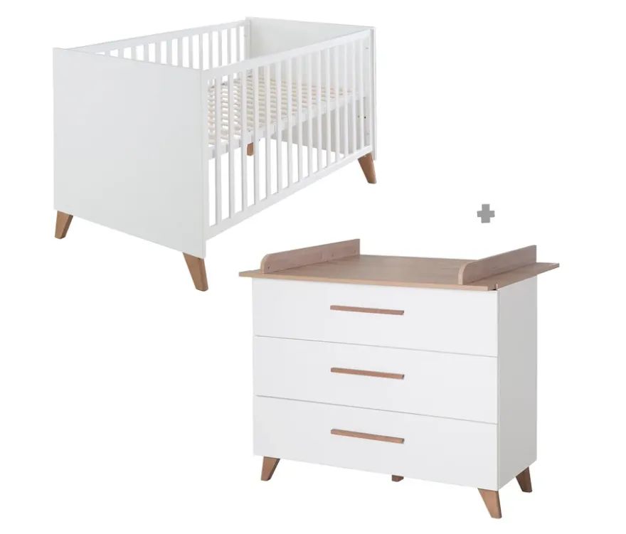roba »Ole« Kinderzimmerset Bett und Wickelkommode