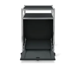 Rollcontainer Metall »CN3« mit Klappe, schwarz