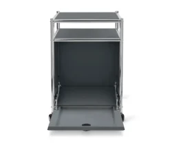 Rollcontainer Metall »CN3« mit Klappe, grau