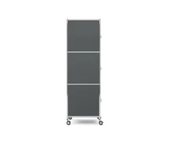 Rollcontainer Metall »CN3« mit 3 Türen, grau