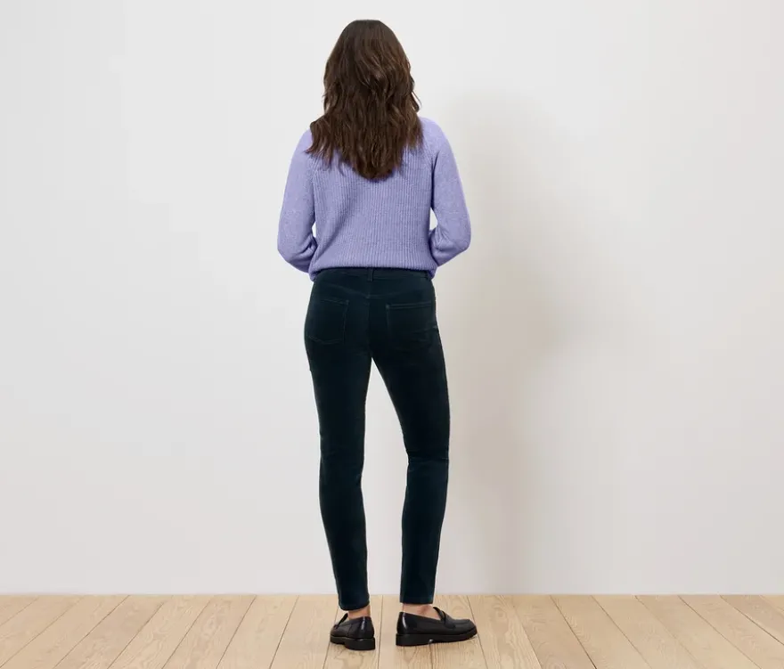 Samthose, dunkelblau