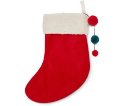 Samt-Weihnachtsstrumpf