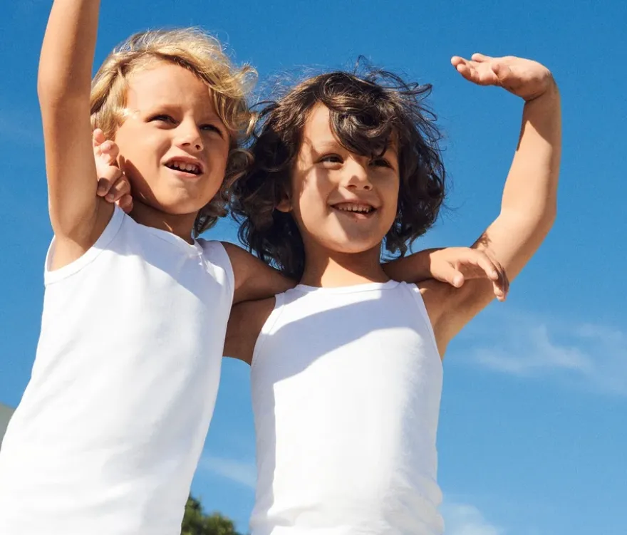 2 SCHIESSER Kinder-Unterhemden