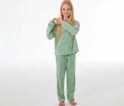 SCHIESSER Kinder-Velours-Pyjama »Herzchen«