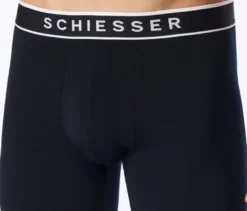 3 SCHIESSER Long-Shorts, schwarz