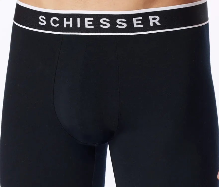 3 SCHIESSER Long-Shorts, schwarz