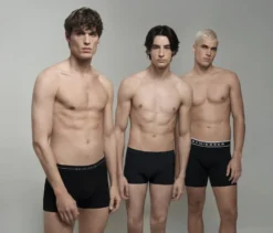 3 SCHIESSER Long-Shorts, schwarz