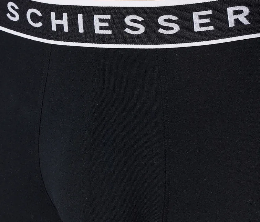 3 SCHIESSER Long-Shorts, schwarz