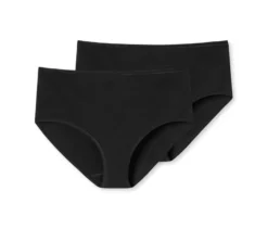 2 SCHIESSER Midi-Slips, schwarz