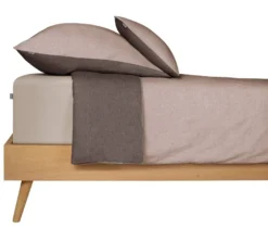 SCHIESSER Renforcé-Bettwäscheset »Doubleface«, taupe/dunkelgrau, Normalgröße