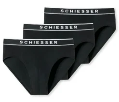 3 SCHIESSER Rio-Slips, schwarz