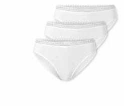 3 SCHIESSER Rio-Slips, weiß