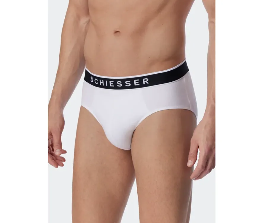 3 SCHIESSER Rio-Slips, weiß