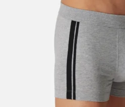 3 SCHIESSER Shorts, grau meliert